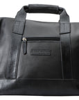 TRAVEL COLLECTION LOS PABLO DUFFLE BAG - BLACK AND CRIMSON RED