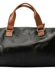 TRAVEL COLLECTION LOS PABLO DUFFLE BAG - DARK GREEN POLISH AND NUTMEG