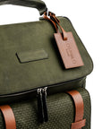 TRAVEL COLLECTION LOS PABLO BACKPACK - LIGHT GREEN AND NUTMEG