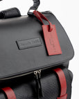 TRAVEL COLLECTION LOS PABLO BACKPACK - BLACK AND CRIMSON RED