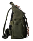 TRAVEL COLLECTION LOS PABLO BACKPACK - LIGHT GREEN AND NUTMEG