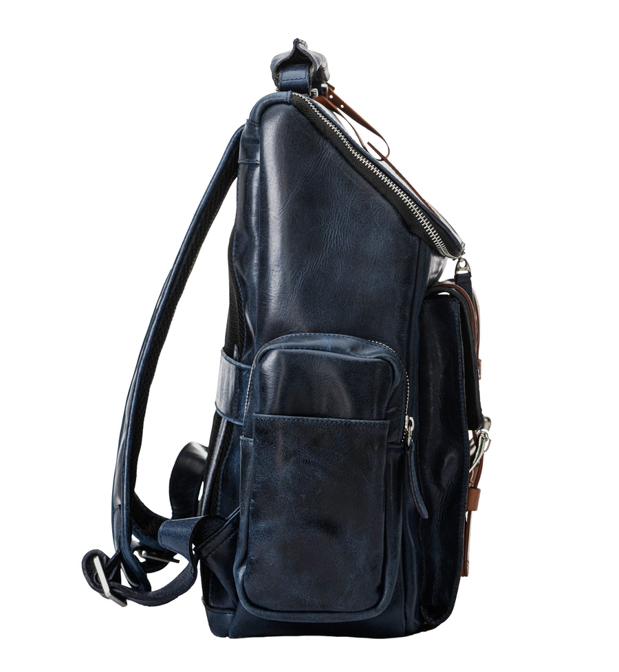 TRAVEL COLLECTION LOS PABLO BACKPACK - BLUE POLISH AND NUTMEG