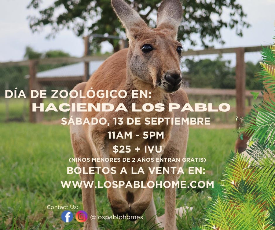 Día de Zoologico Sabado 13 de Septiembre, 2025 11:00am -5:00pm