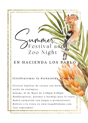Summer Festival & Zoo Night Sabado 31 de Mayo, 2025 4:00pm-9:00pm