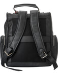 TRAVEL COLLECTION LOS PABLO BACKPACK - BLACK AND CRIMSON RED